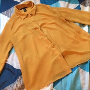 Yellow Button-up top